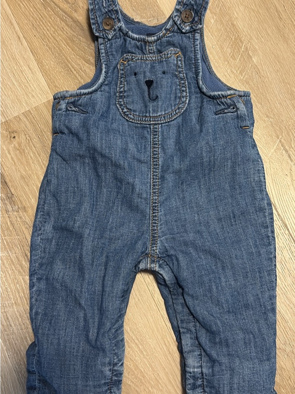 GAP Denim Bear Overalls in Blue